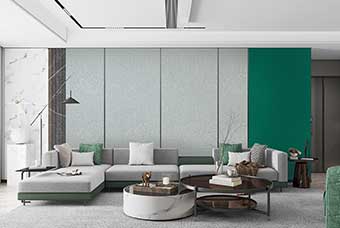 临汾轻奢风格-客厅