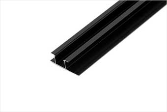 临汾航空纤维墙咔铝合金带灯中条（哑黑氧化）