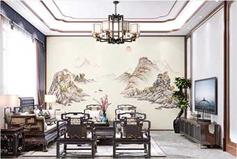 临汾森佰汇航空纤维墙咔（巴山蜀水）