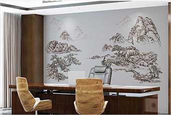 临汾森佰汇航空纤维墙咔（山水之间）