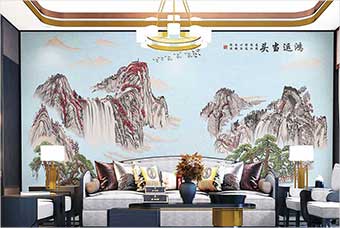 临汾森佰汇航空纤维墙咔（鸿运当头）